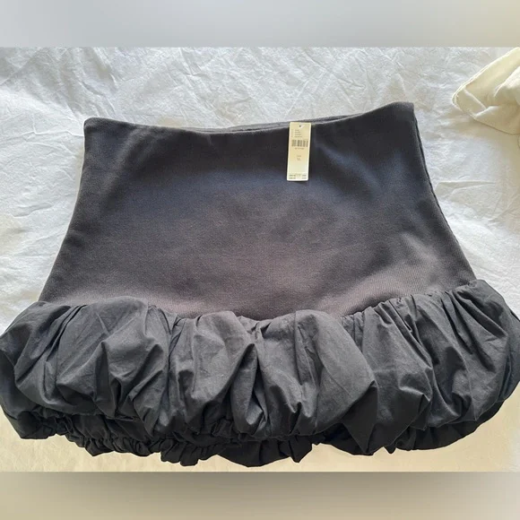 Anthropologie black bubble hem mini skirt, NWT size XL - Picture 6 of 12
